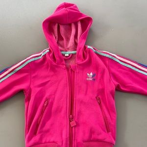 Adidas pink track suit for girls toddlers -2-3